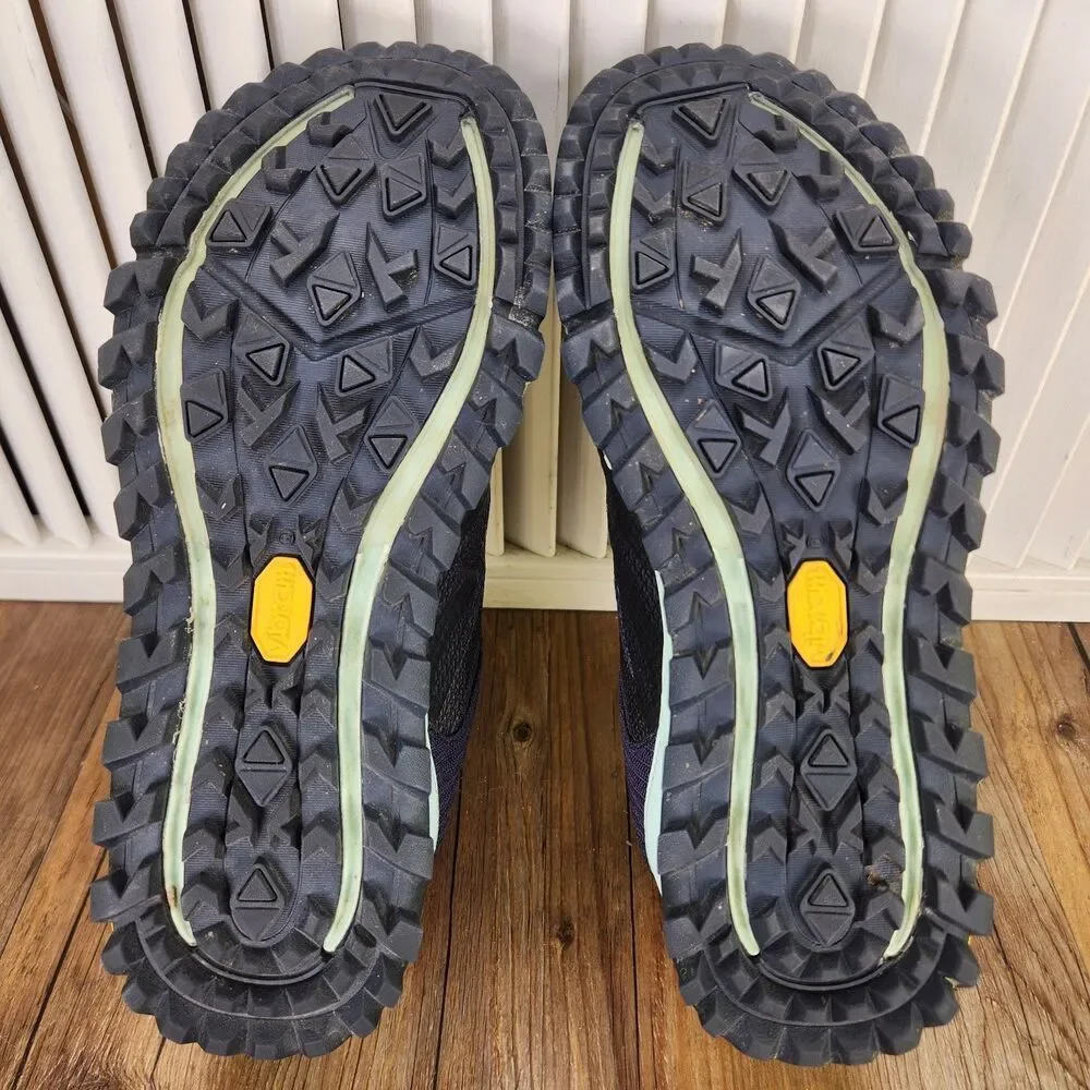 Merrell Antora 2 Womens Sz 10 Navy Blue Green Vibram Trail Running Shoes J066844